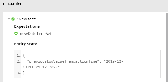 Test case results